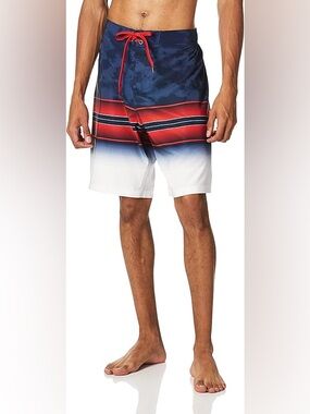 Under Armour Men's Navy, Red & White Board Shorts